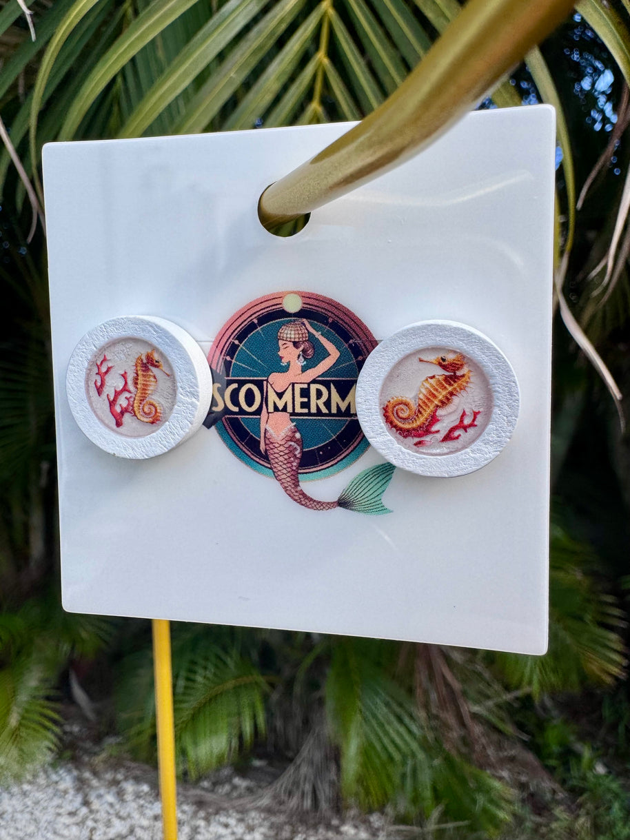 Seahorse Daddy Studs