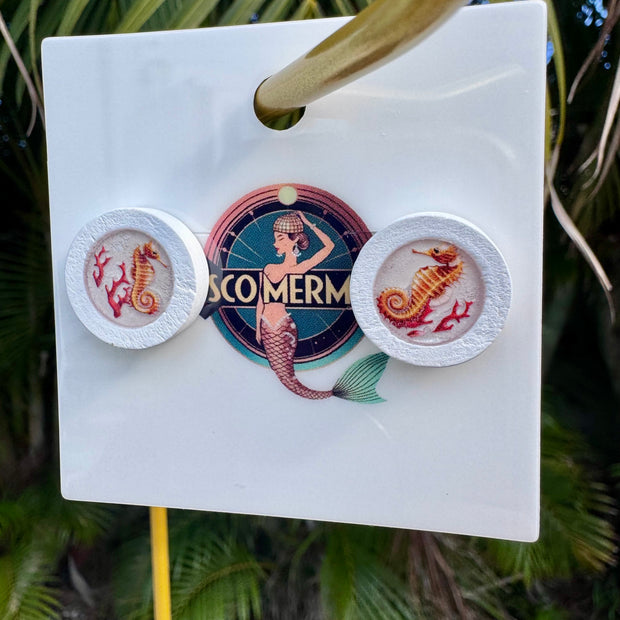 Seahorse Daddy Studs