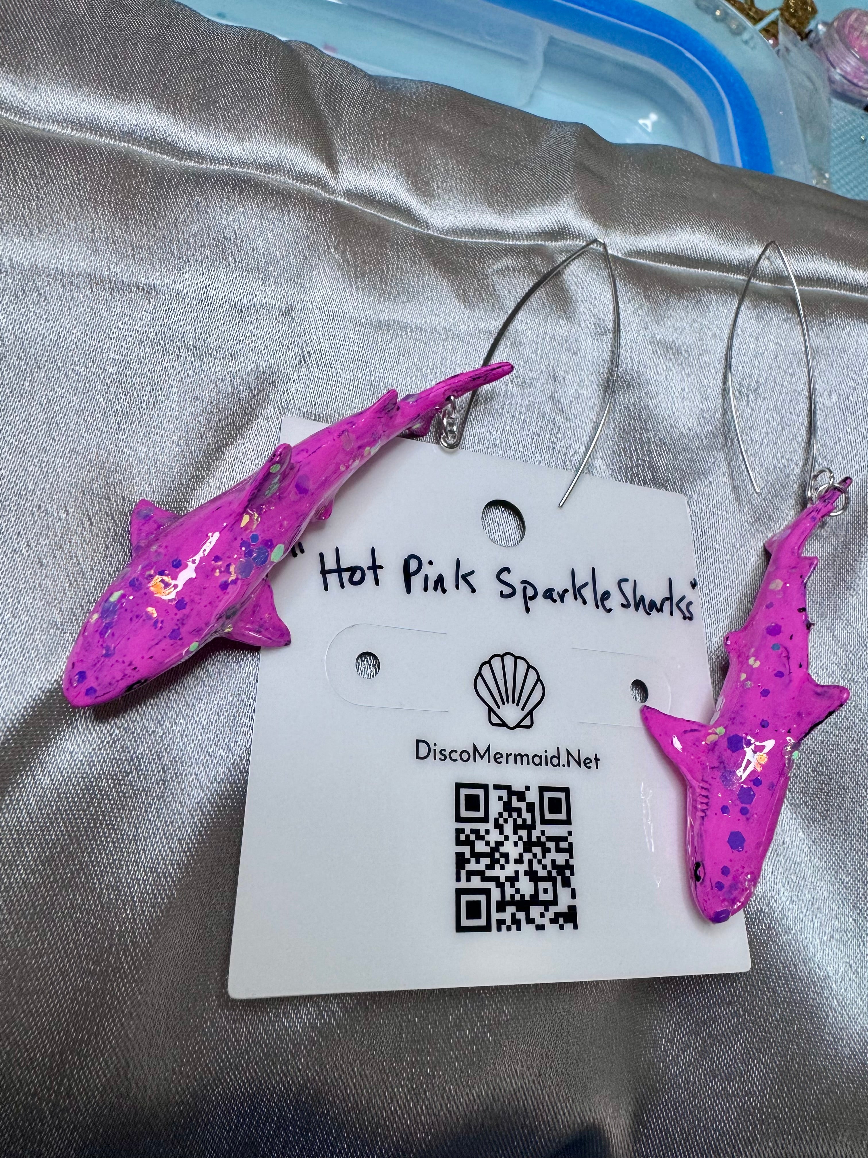 Hot Pink Sparkle Sharks