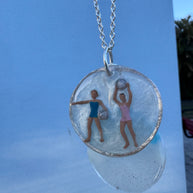 Custom- Playing Barbies on the Beach