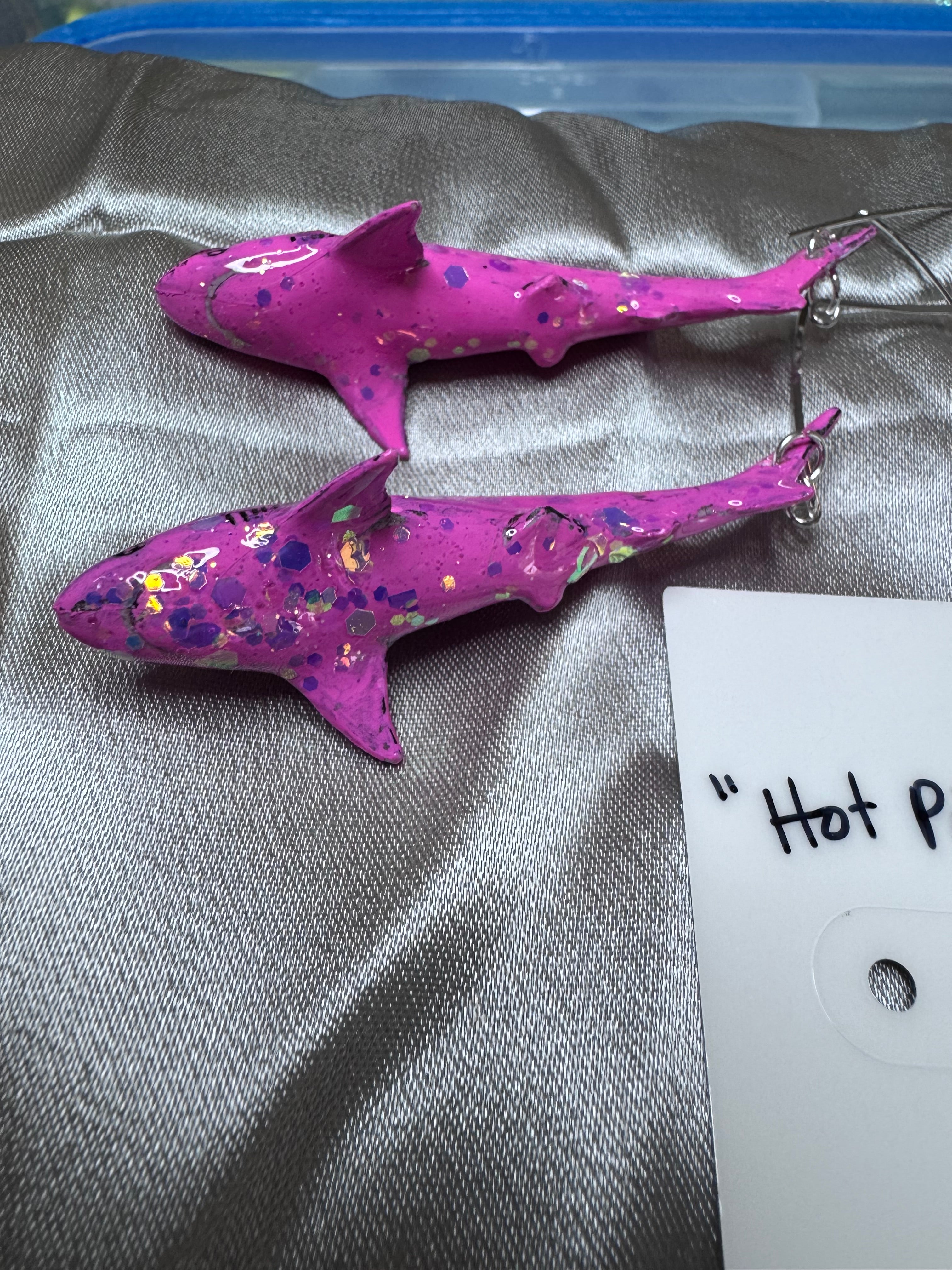 Hot Pink Sparkle Sharks