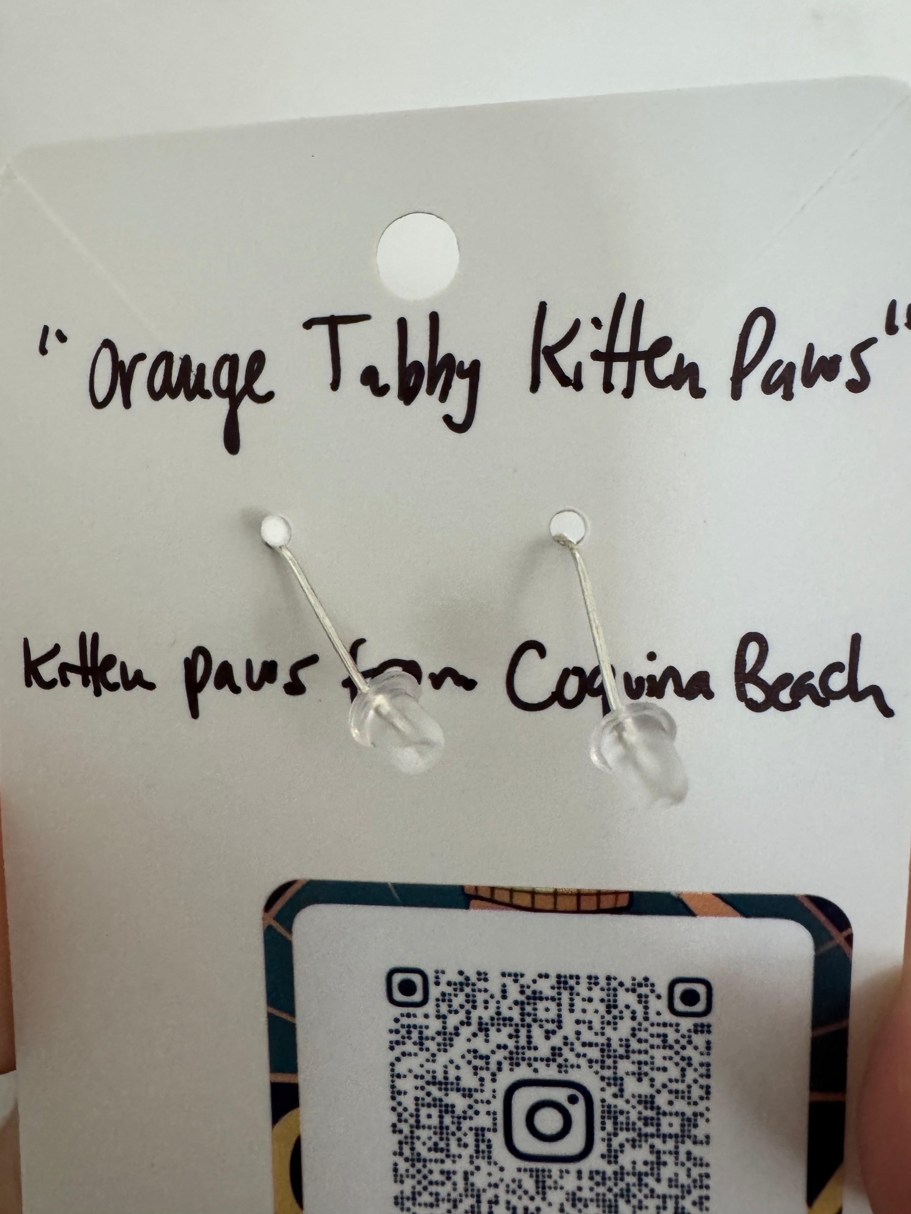 Orange Tabby Kitty Paws