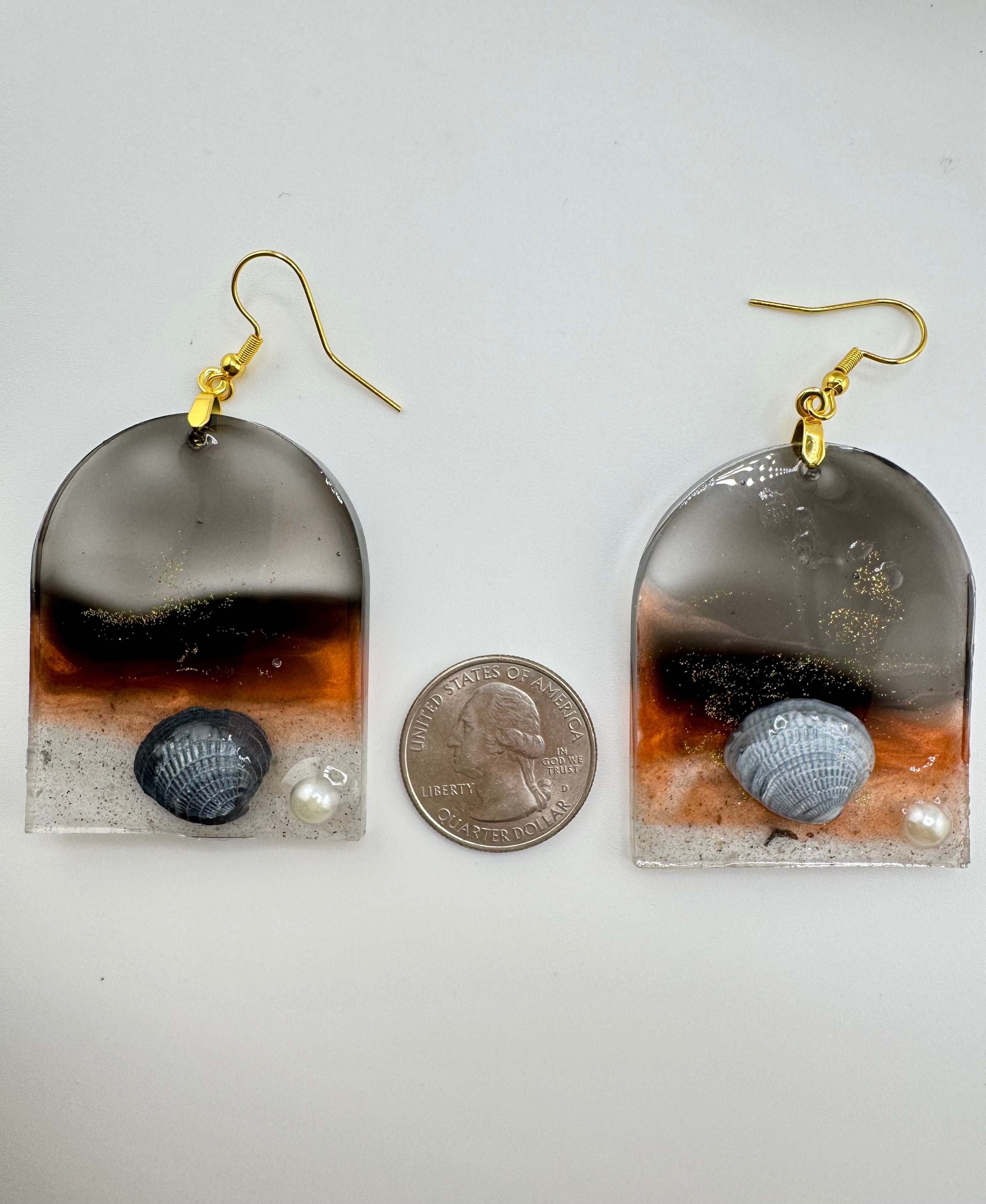 Collecting Shells At Dusk