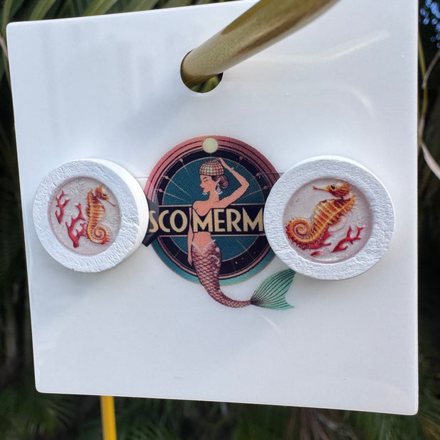 Seahorse Daddy Studs