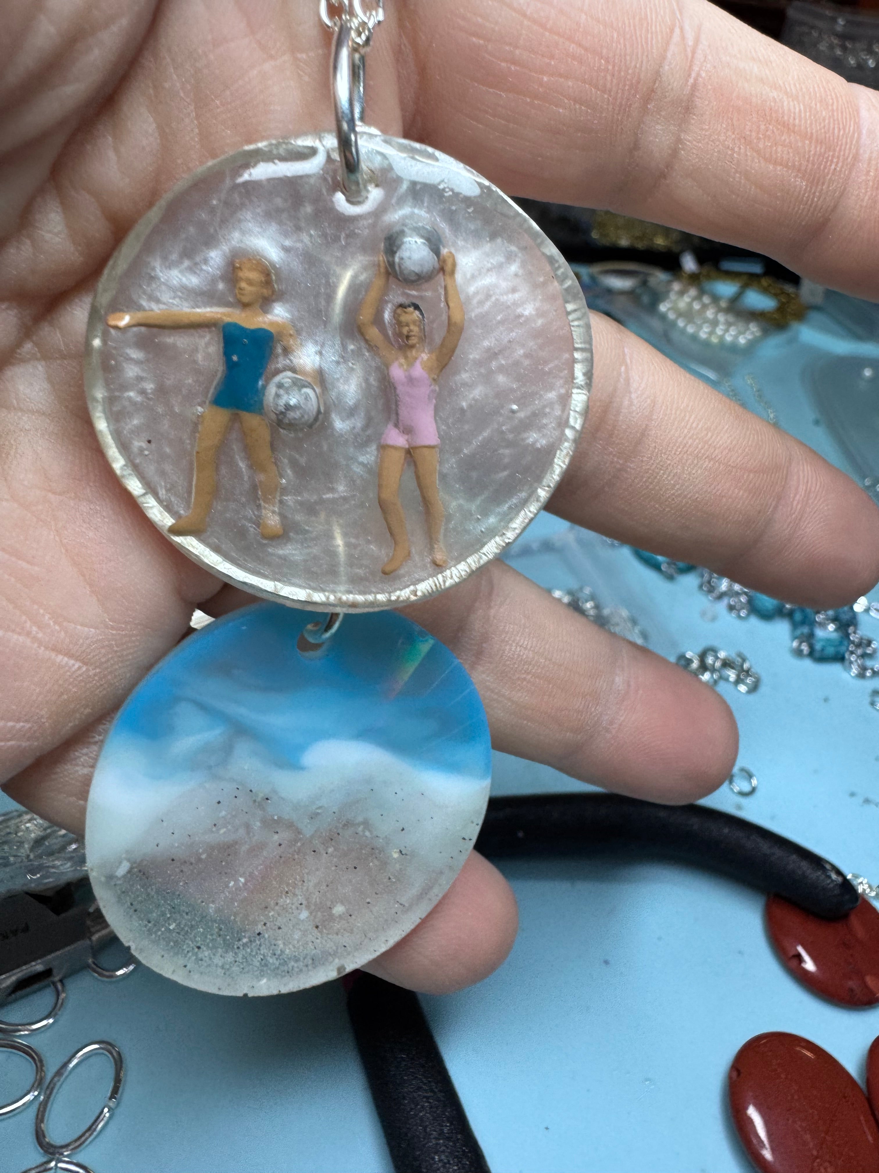 Custom- Playing Barbies on the Beach