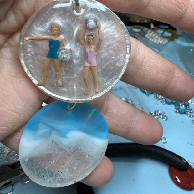 Custom- Playing Barbies on the Beach