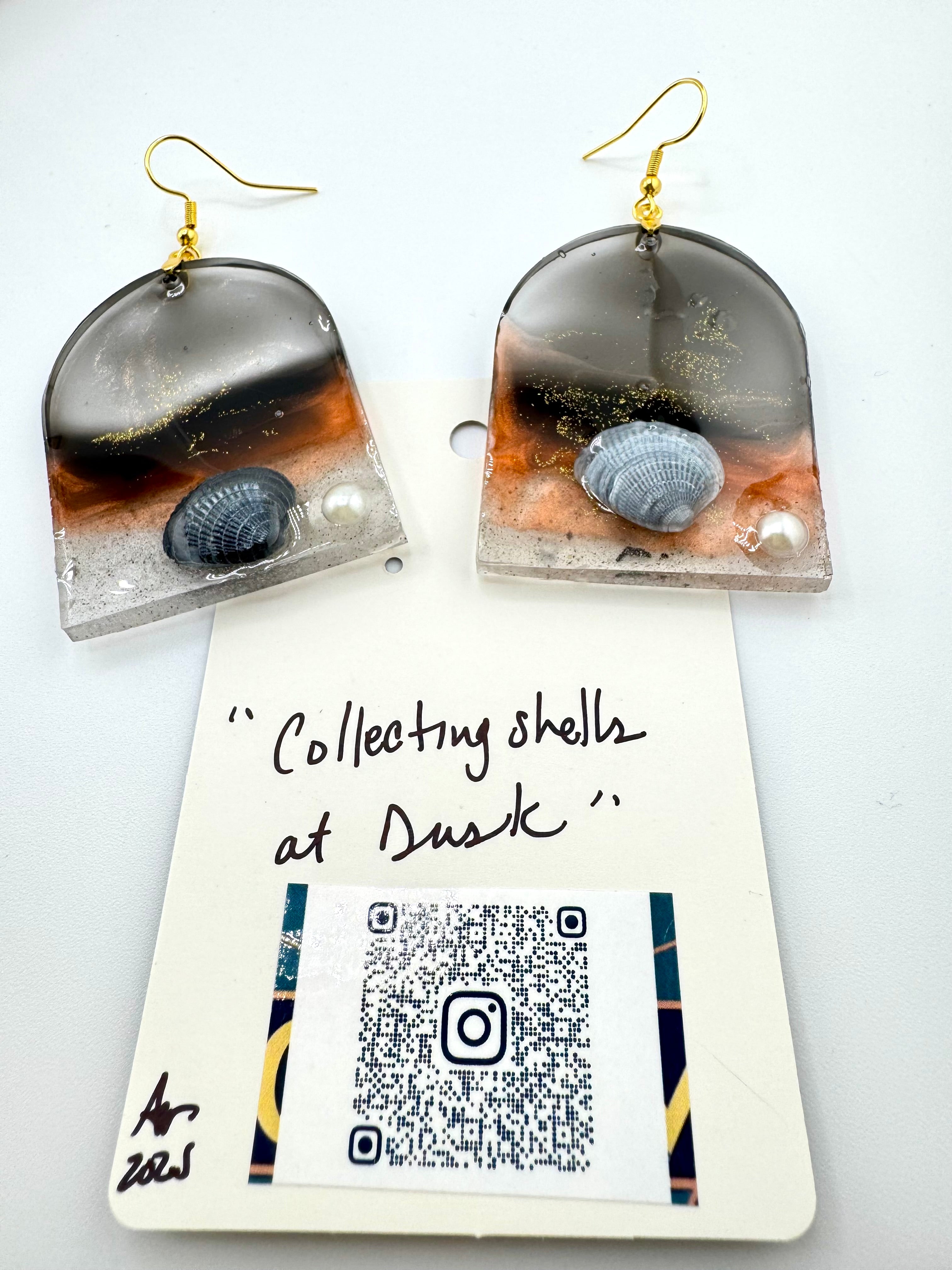 Collecting Shells At Dusk