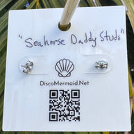 Seahorse Daddy Studs