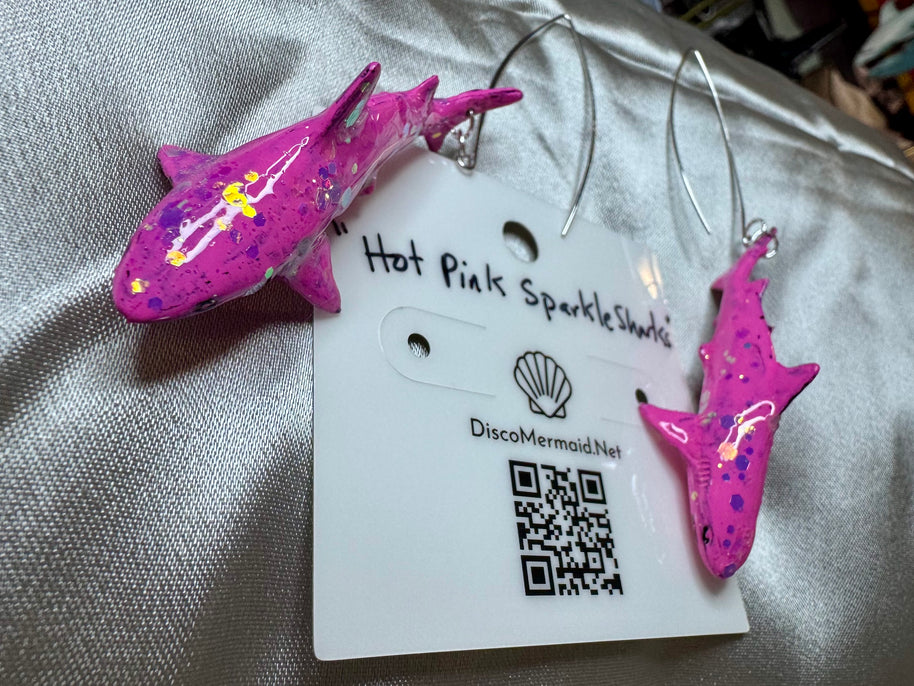 Hot Pink Sparkle Sharks