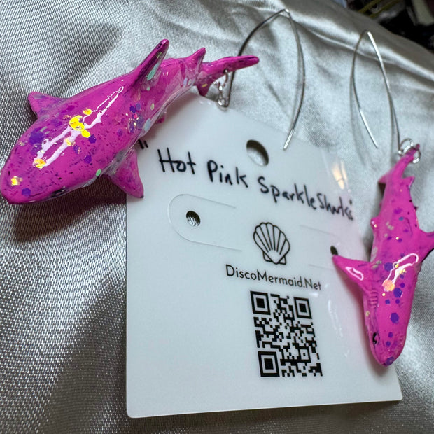 Hot Pink Sparkle Sharks